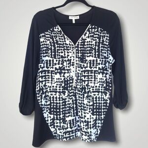 Faith & Joy Zip Detail Top Size M